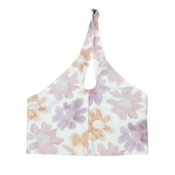 Aritzia Sunday Best Amie Twisted Halter Crop Ponte Tank Size Small - Picture 3 of 6